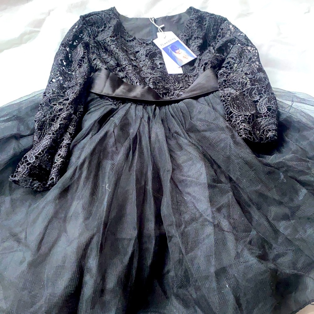Black Lace Dress -Kids
